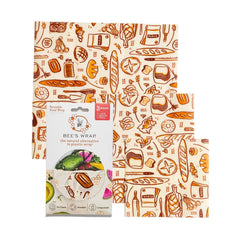 Bee's Wrap Beeswax Food Wraps - Bakery Lane (3 pk)