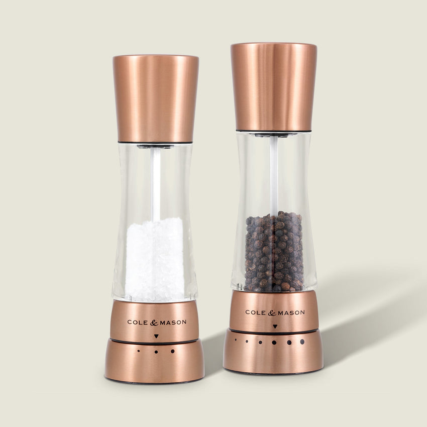 Cole & Mason Derwent Salt & Pepper Mill Gift Set, Copper