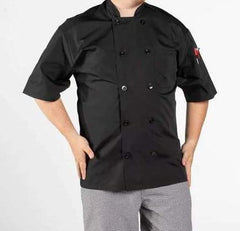 Chef Coat - Pro Vent Delray Black (Lg)
