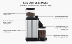 KM5 Burr Grinder - Polished Silver Technivorm Moccamaster