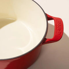 Made In Dutch Oven - Red Enameled Cast Iron (5.5 Qt)