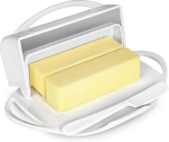 Butterie Flip-Top Butter Dish - White