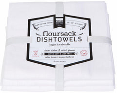 Dish Towel Floursack - White (Set of 3)