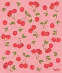 Swedish Dishcloth Cherries 10 x 12"/Sponge Towel