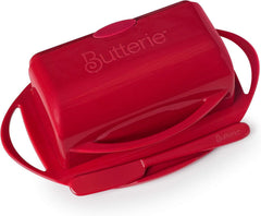 Butterie Flip-Top Butter Dish - Red