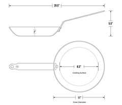 de Buyer Frypan 11" (Blue Carbon Steel)