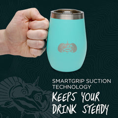 Toadfish Non-Tipping Wine Tumbler 10 oz Teal