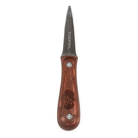 Toadfish Oyster Knife - Burl Wood