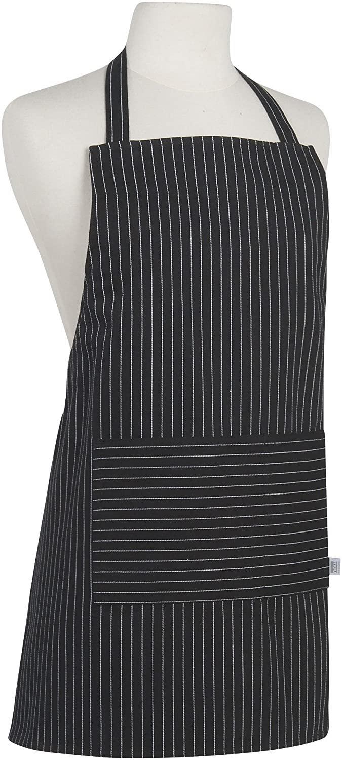 Apron Junior Black Pinstripe