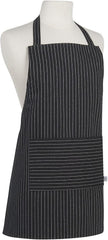 Apron Junior Black Pinstripe