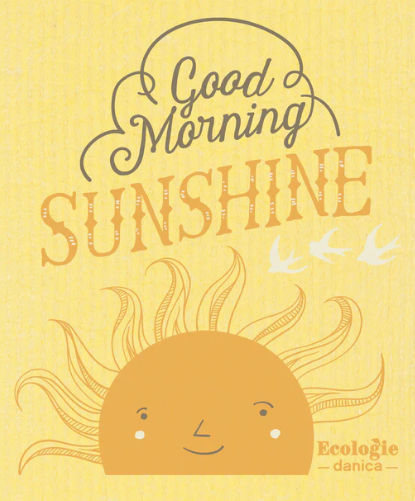 Swedish Dishcloth Good Morning Sunshine/Sponge Cloth