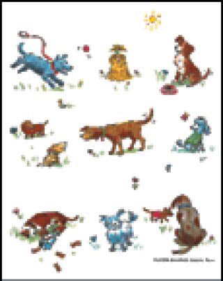 Flour Sack Towel: Dogs