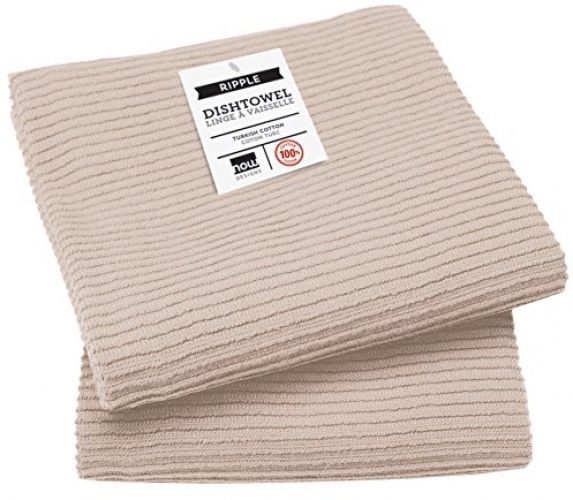 Ripple Kitchen Towel; Oyster