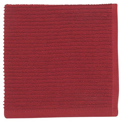 Ripple Carmine Dish Cloth (Set/2)