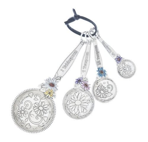 Ganz Measuring Spoon Painted Daisy