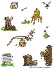 Flour Sack Towel Honey Bears