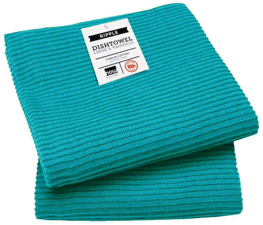 Ripple Dish Towel Peacock