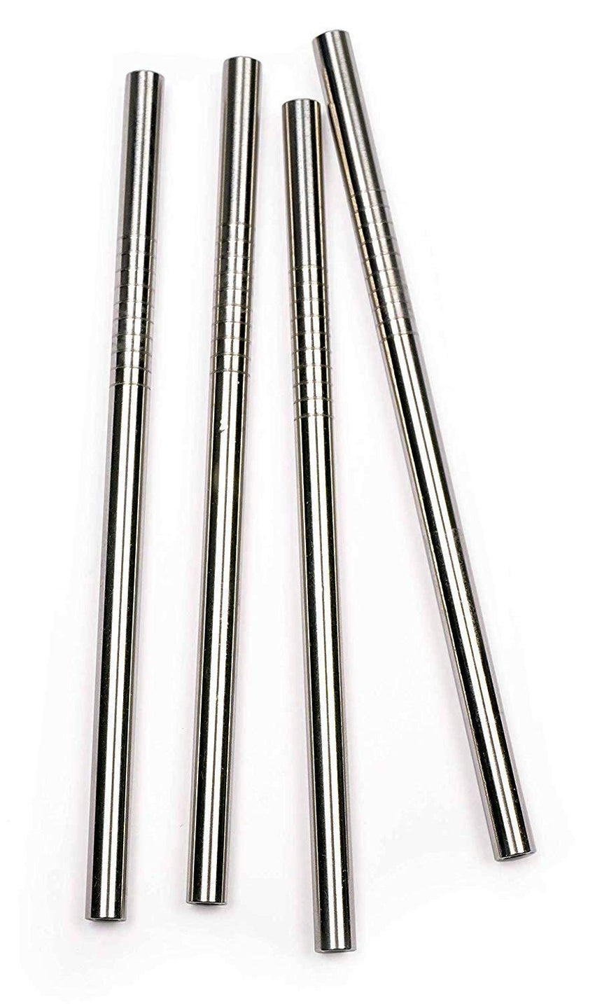 Endurance Short (5") Drink Straws - Stainless Steel (Set of 4)