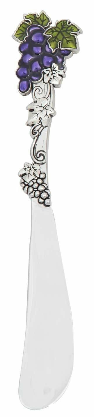 Ganz Spreader/Butter Knife - Colored Grape Vine