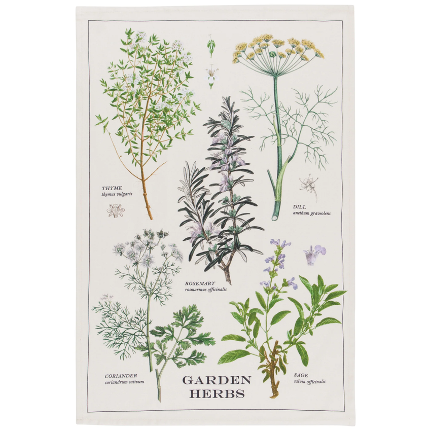 Dish Towel Garden Herb (18x28")