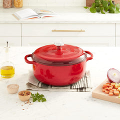 Lodge Red Dutch Oven - 7.5 Quart