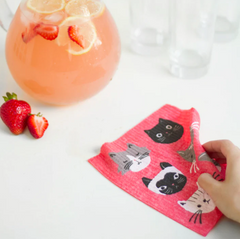 Swedish Dishcloth Cats Meow/Sponge Cloth