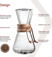 Chemex 3-Cup Handblown Coffeemaker (Pour Over)