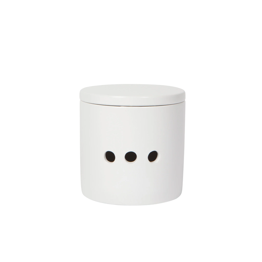 Garlic Keeper Matte White  (Stoneware)
