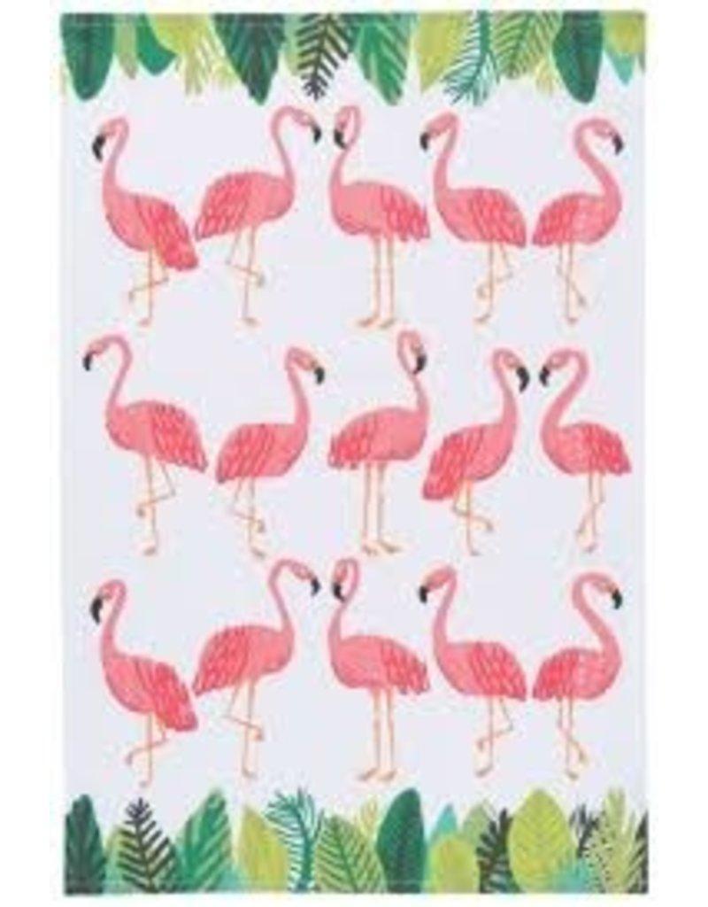 Printed Dish Towels - Flamingos