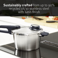 Fissler Vitavit Premium Pressure Cooker (4.8 Quart) w/Steamer Insert
