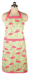 Mu Designer Print Chef Apron Flock Of Flamingos