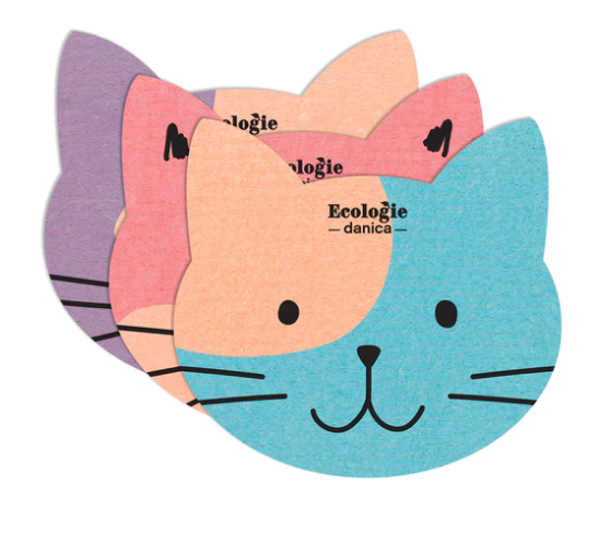 Swedish Dishcloth Cats Set/3