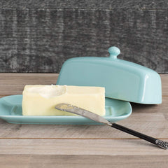 Solid Butter Dish Eggshell