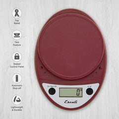 Escali Primo Digital Scale - Red