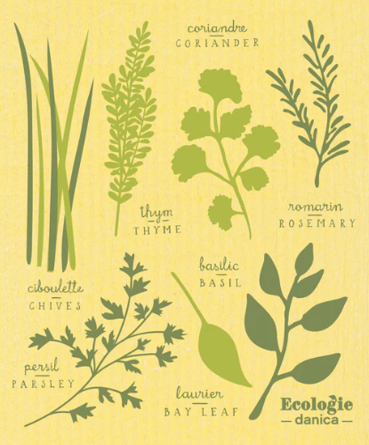 Swedish Dishcloth Les Fines Herbs/Sponge Cloth
