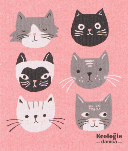 Swedish Dishcloth Cats Meow/Sponge Cloth