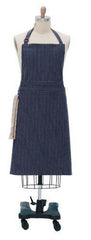Oversized Apron - Denim Striped