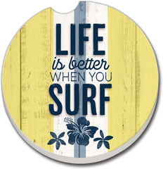 Car Coaster - Life is Better When You Surf