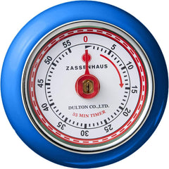 Zassenhaus Retro Kitchen Timer - Royal Blue