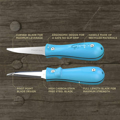 Toadfish Put 'Em Back Oyster Knife