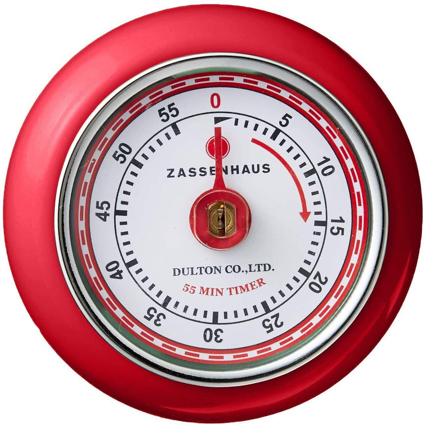 Zassenhaus Retro Kitchen Timer - Red