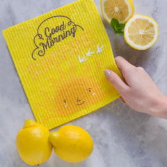 Swedish Dishcloth Good Morning Sunshine/Sponge Cloth