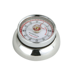 Zassenhaus Retro Kitchen Timer - Chrome