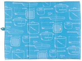Glass Towel Bali Blue (Set of 2)