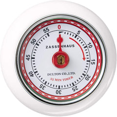 Zassenhaus Retro Kitchen Timer - White