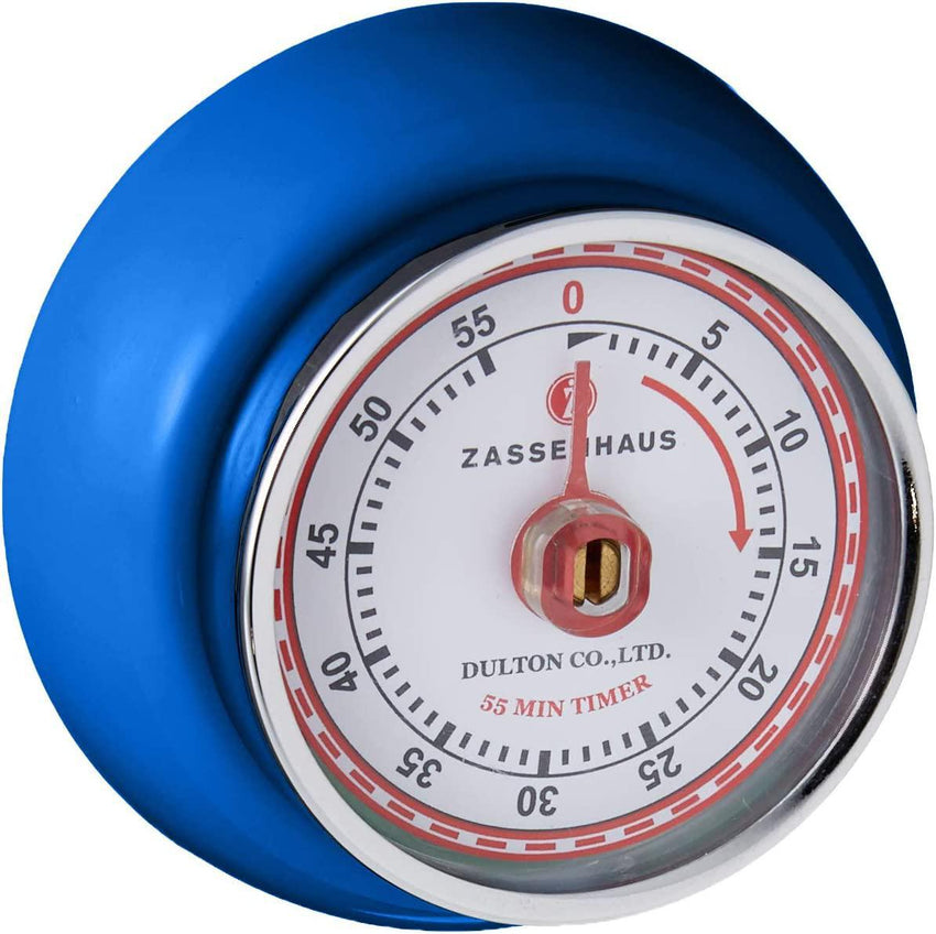 Zassenhaus Retro Kitchen Timer - Royal Blue