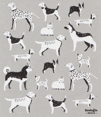 Swedish Dishcloth Dog Days 10 x 12" / Sponge Towel