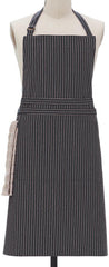 Apron Charcoal Pin Stripe