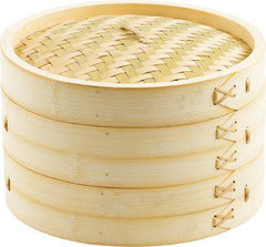 Helen's Asian Kitchen Bamboo Steamer 10" w/Lid (3 pc set)