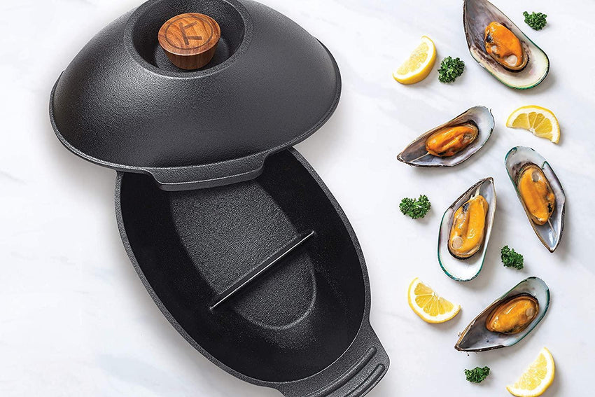 Outset Mussel Pot (Cast Iron) - 2 Quart